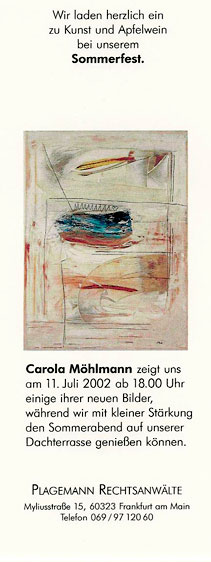 Einladung zur Vernissage Sommerfest